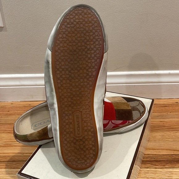 COACH Blakely Suede, Leather & Canvas Mules - Picture 5 of 11